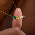 multiple birthstone necklace, meaningful family jewelry