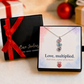 custom birthstone necklace birthday gift gift ready