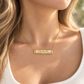 personalized map necklace, meaningful connection jewelry