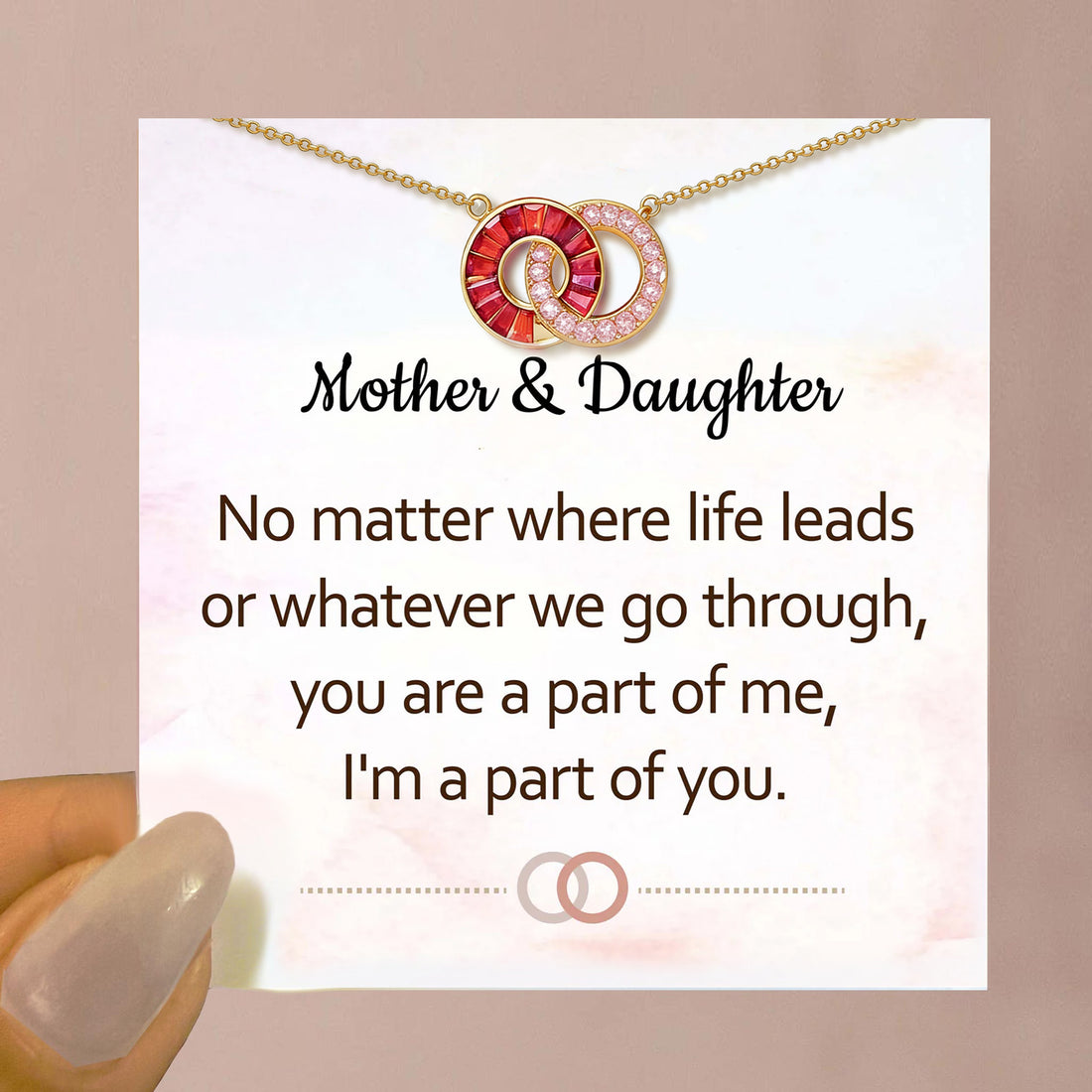 Custom Linking Birthstone Necklace