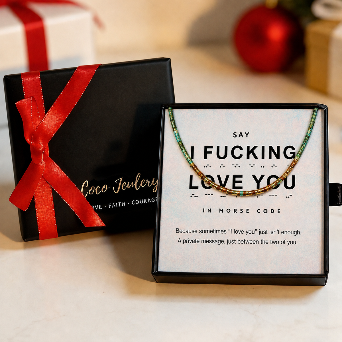 love message necklace, sentimental jewelry gift, gift-ready