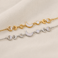moon phase necklace design detail