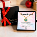 inspirational necklace gift, pearl jewelry for her, gift-ready