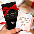 personalized birthstone bow ring gift, sentimental jewelry for someone special, gift-ready