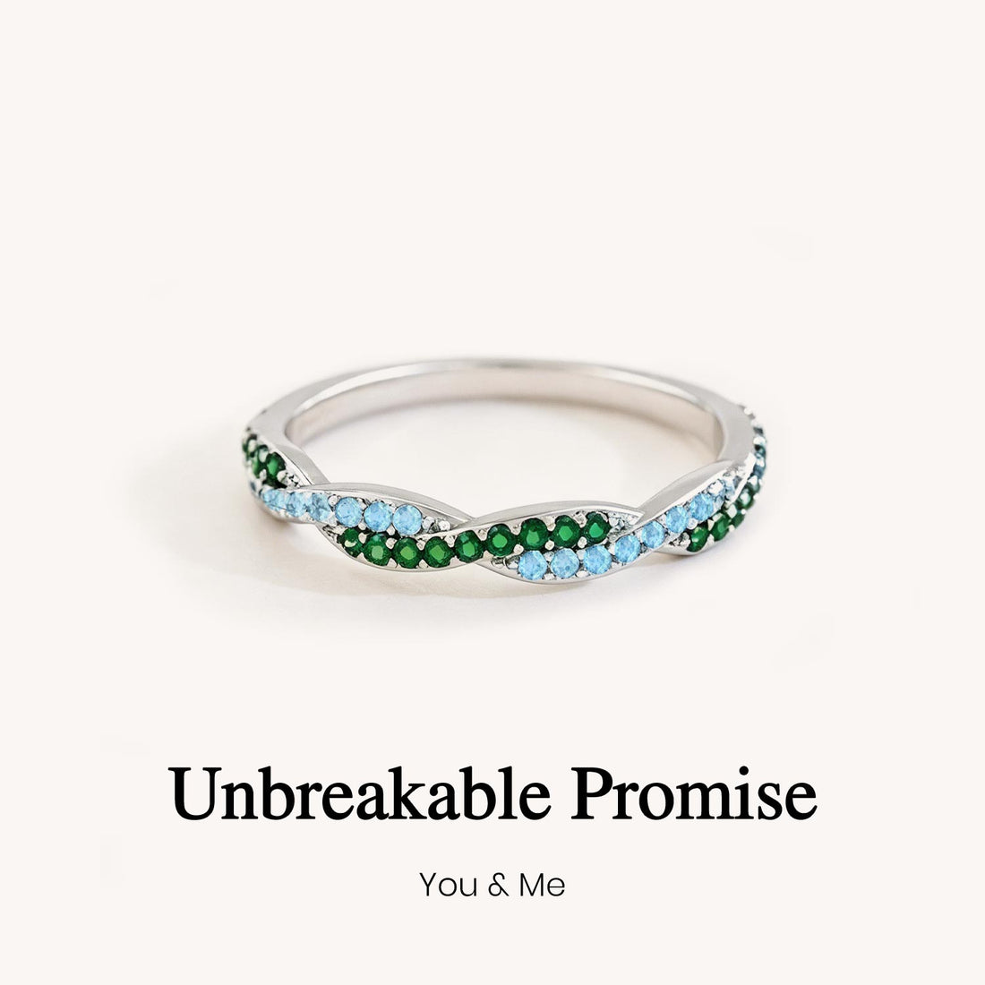 personalized promise birthstone ring