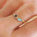 personalized promise birthstone ring