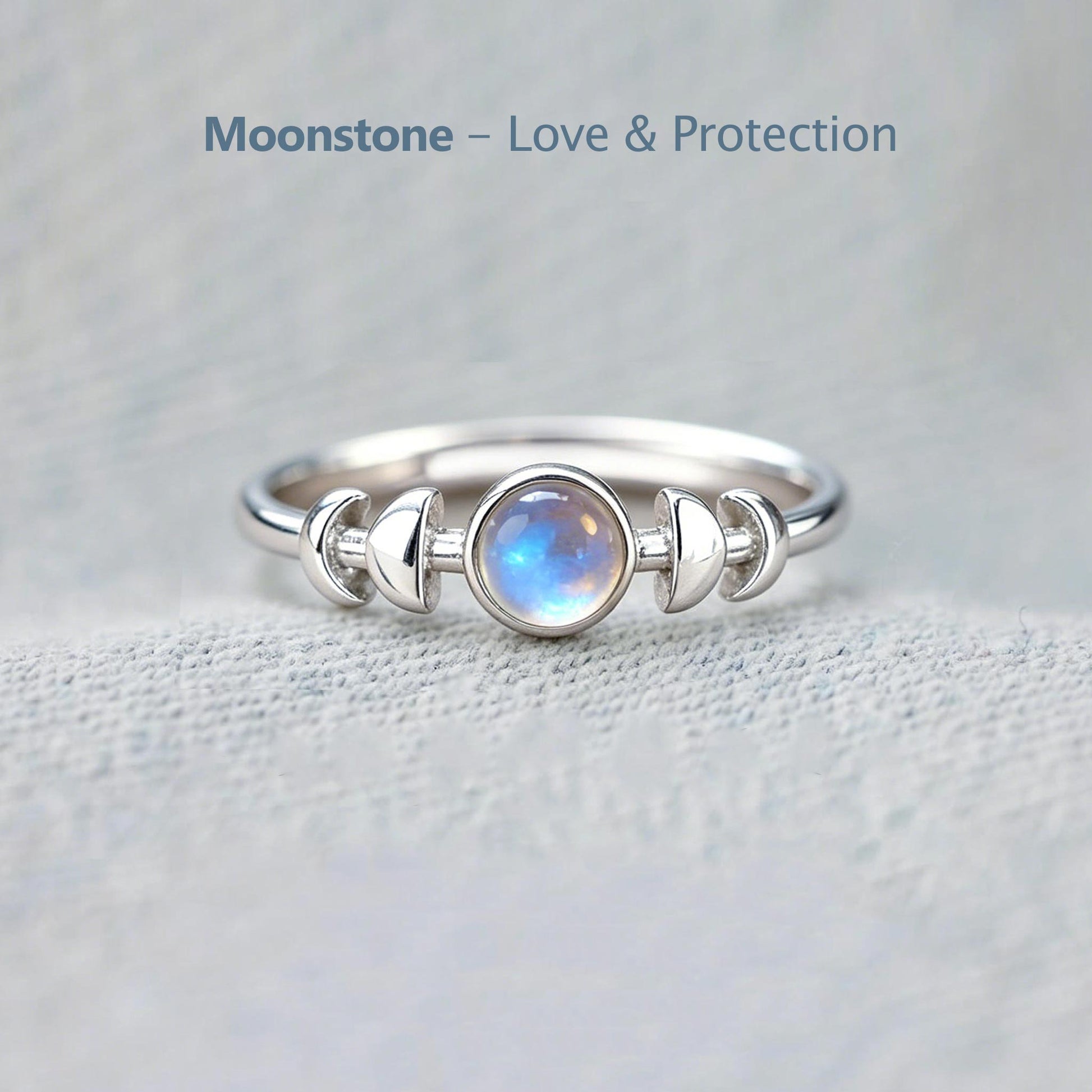 moon phases ring with this too shall pass engraving