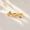vine-wrapped ring, twisted vine ring design