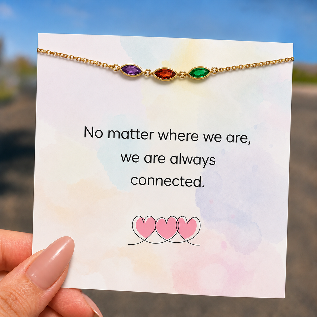 Always Together Birthstone Bracelet