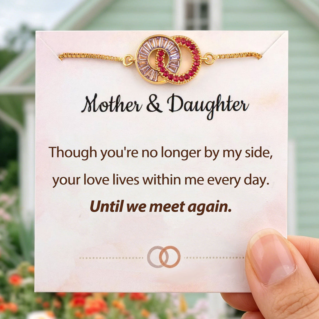 Custom Linking Birthstone Bracelet for Memorial