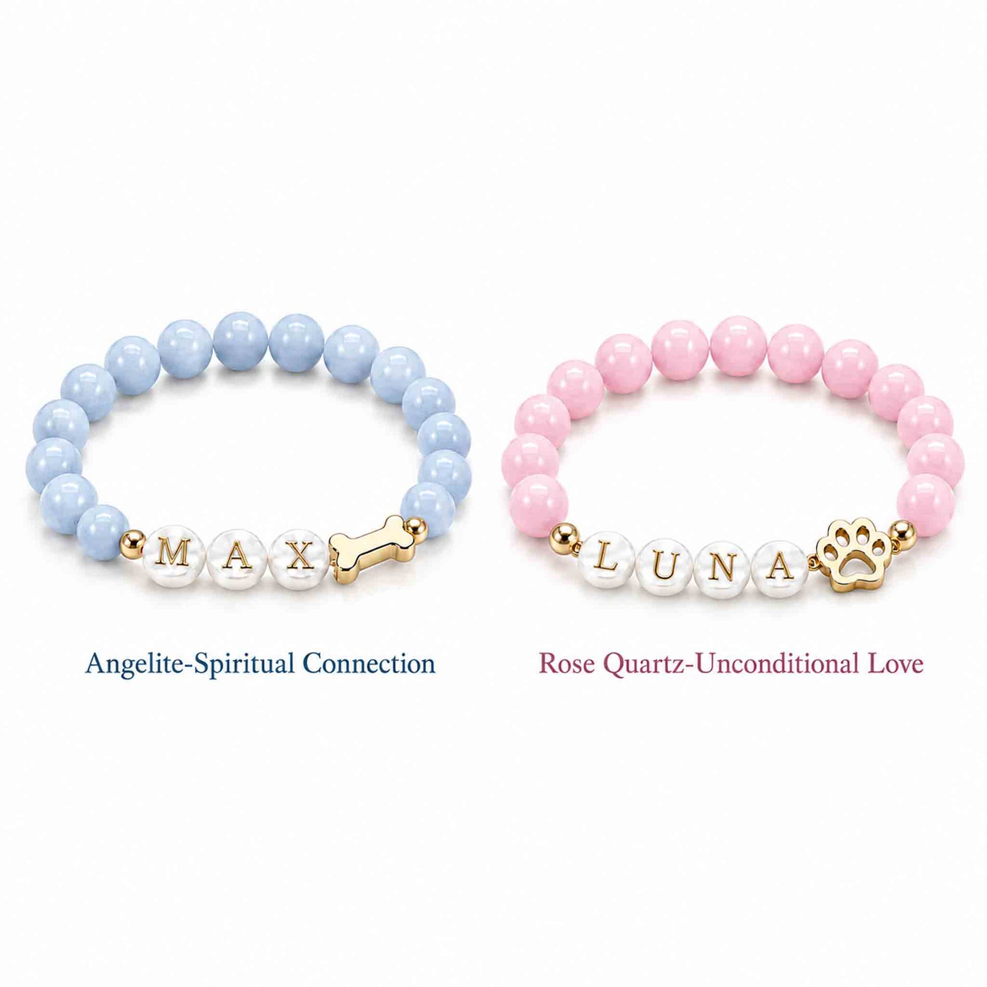 custom crystal bracelet with pet name