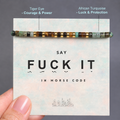 hidden message morse code bracelet design