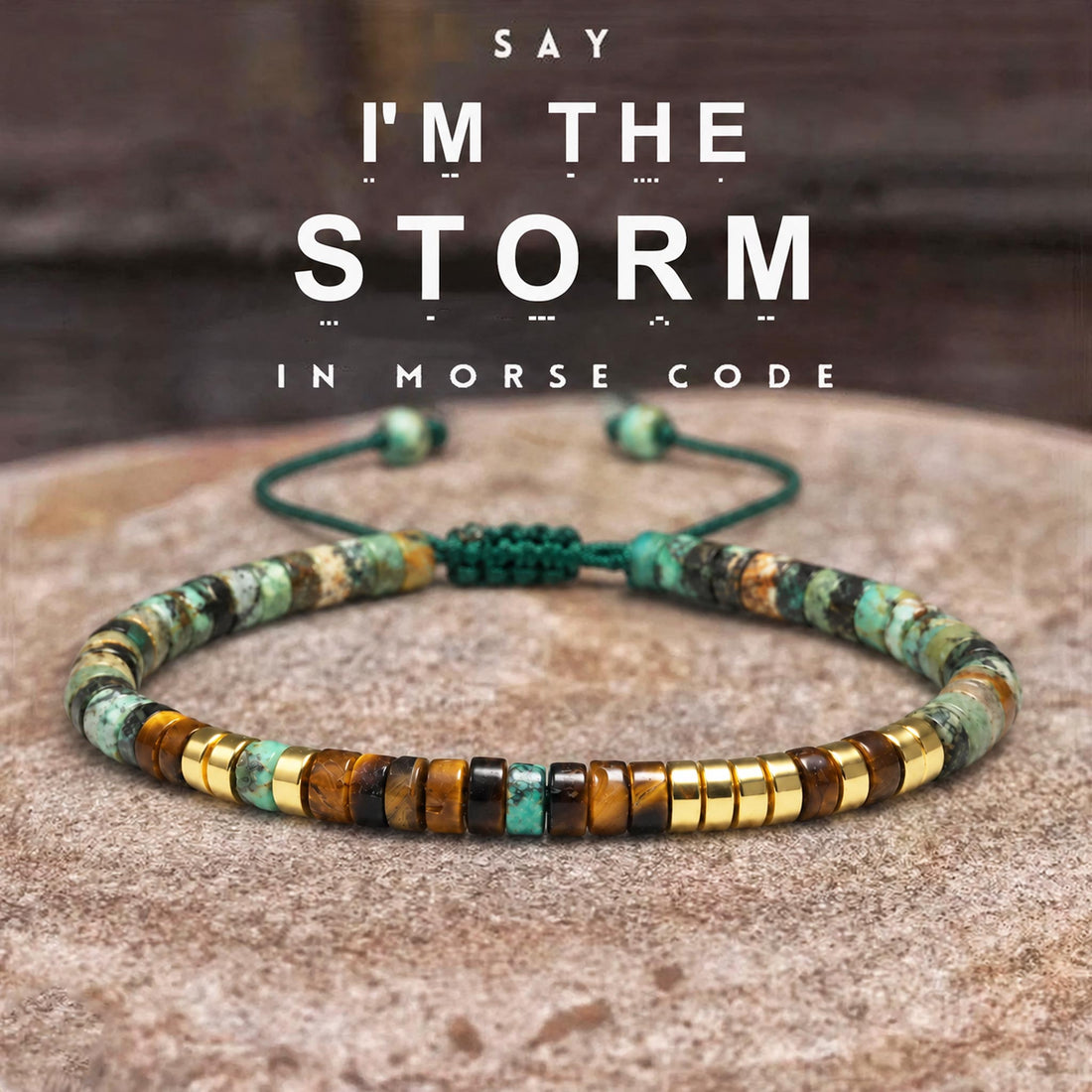 im the storm morse code bracelet