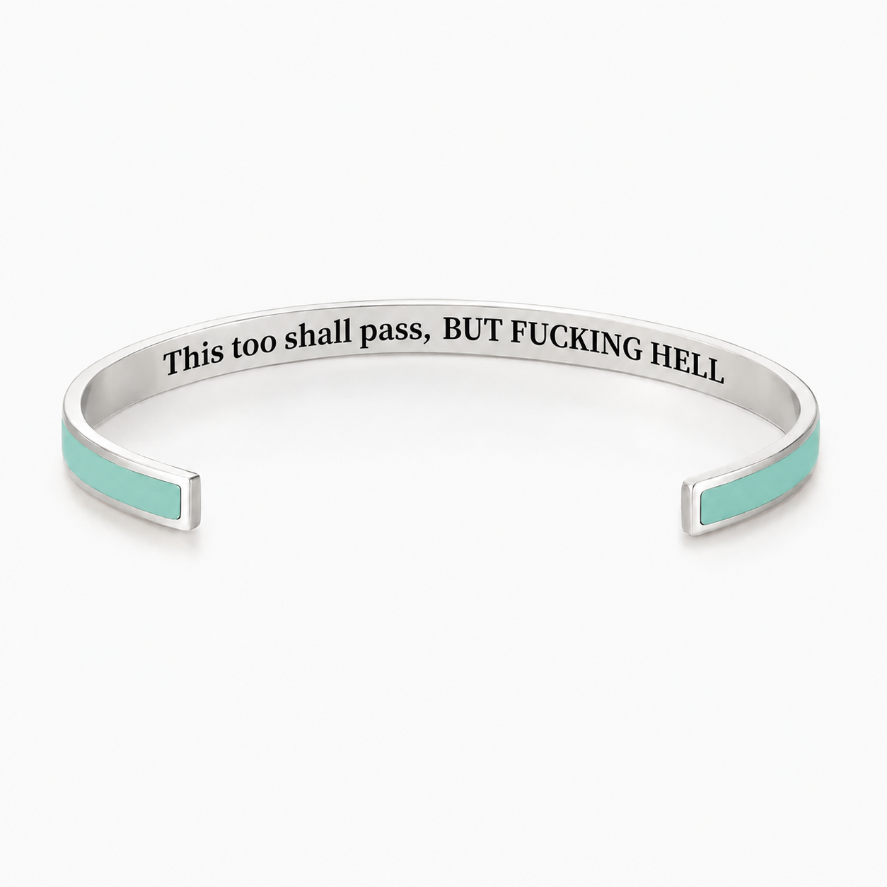 This Too Shall Pass Color Cuff Bracelet – Meaningful Engraved Bracelet ...