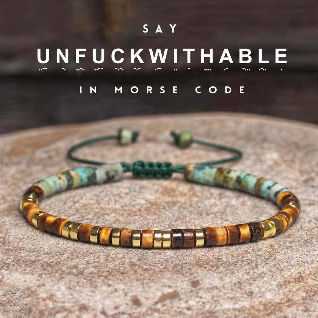 unfuckwithable morse code bracelet
