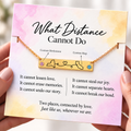 dual map necklace, two places connected by love jewelry