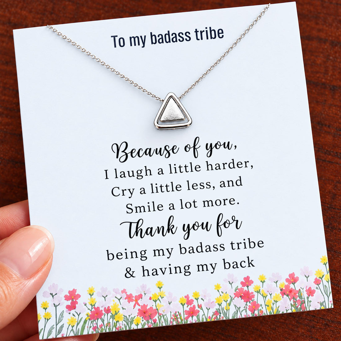 thank you for being my badass tribe necklace, friendship jewelry
