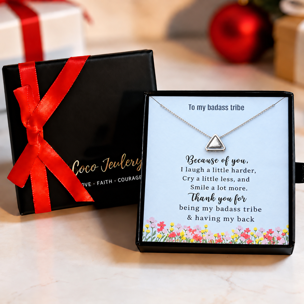 best friend birthday gift, friendship necklace for your tribe, gift-ready