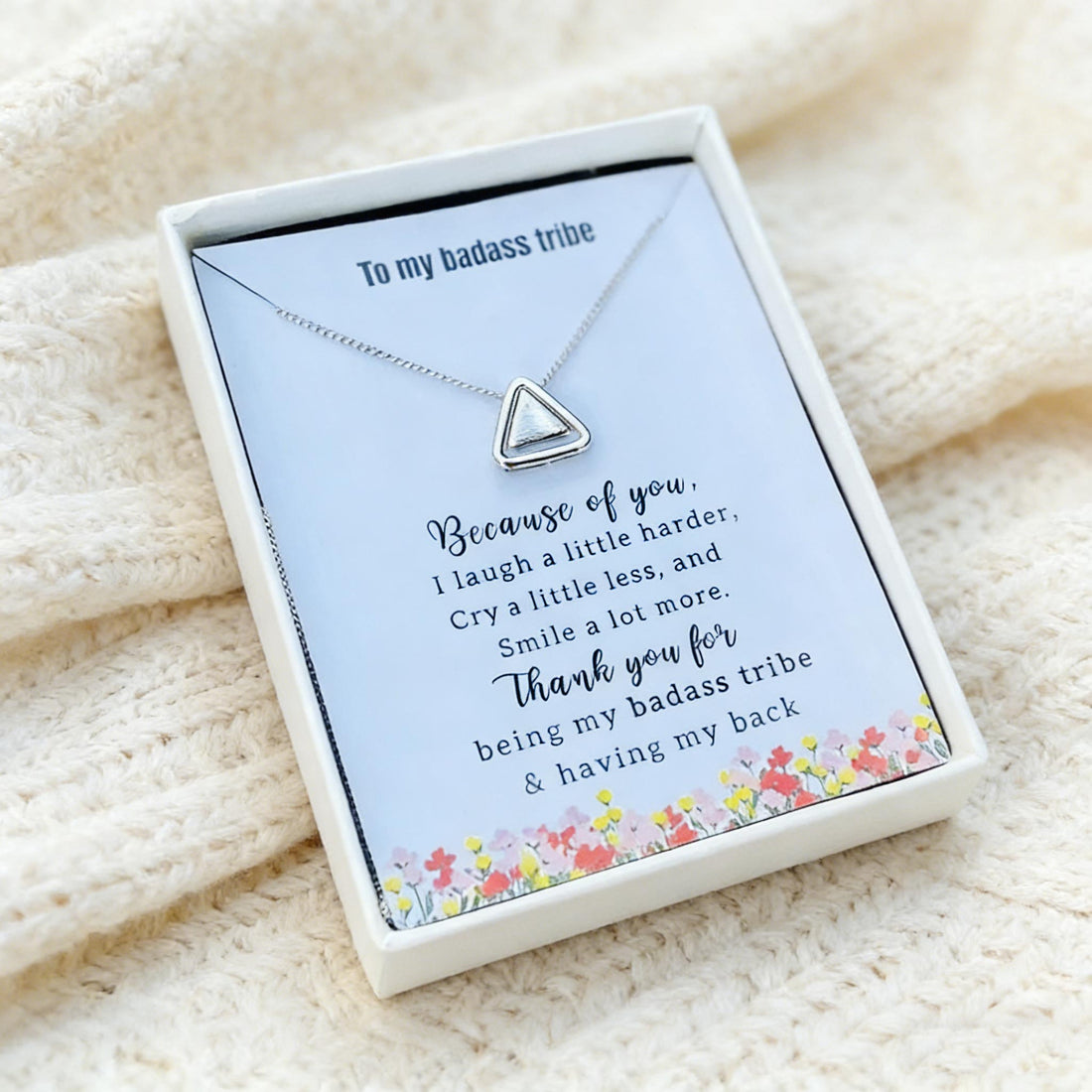 Thank You for Being My Badass Tribe Necklace