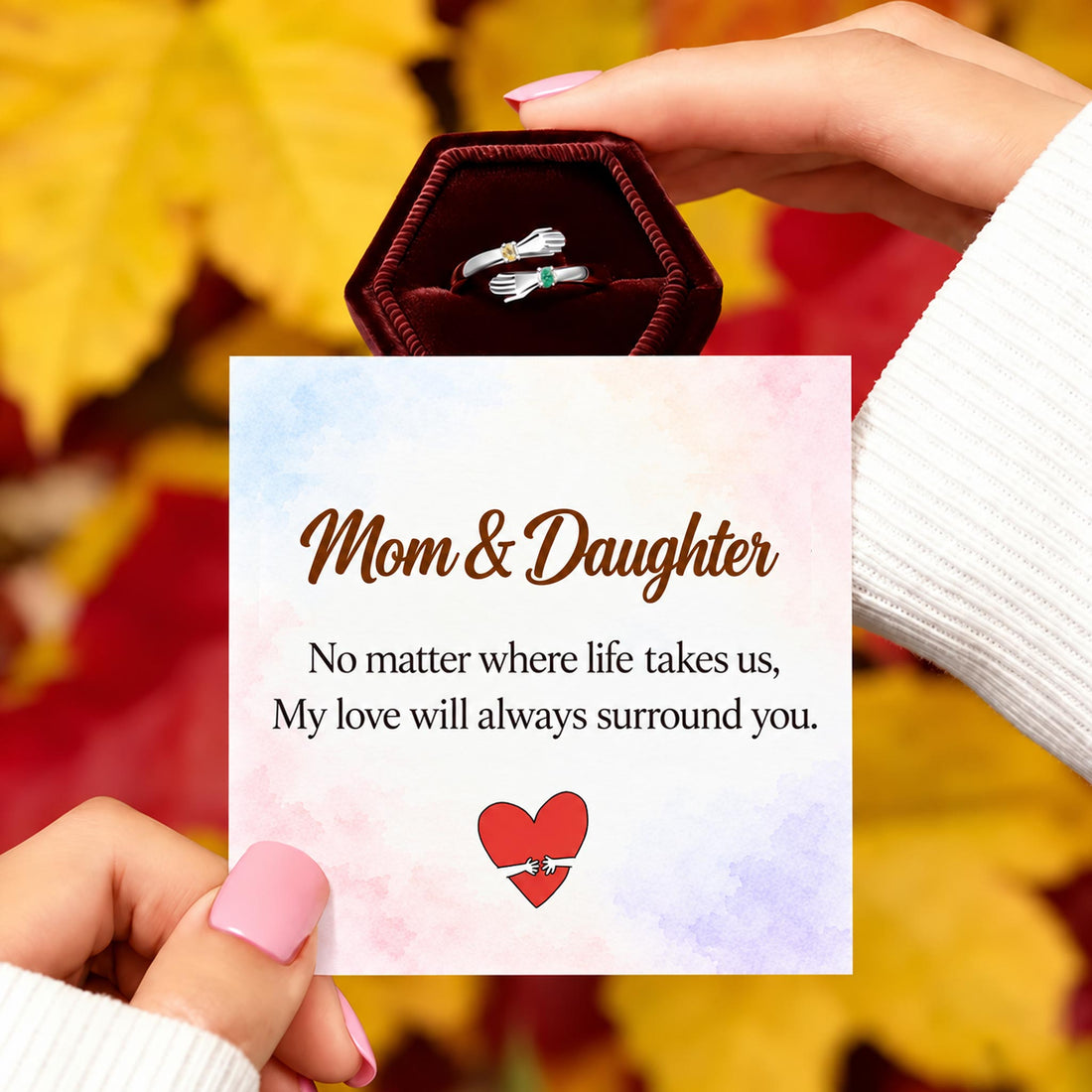 always with you adjustable hug birthstone ring, two birthstone jewelry