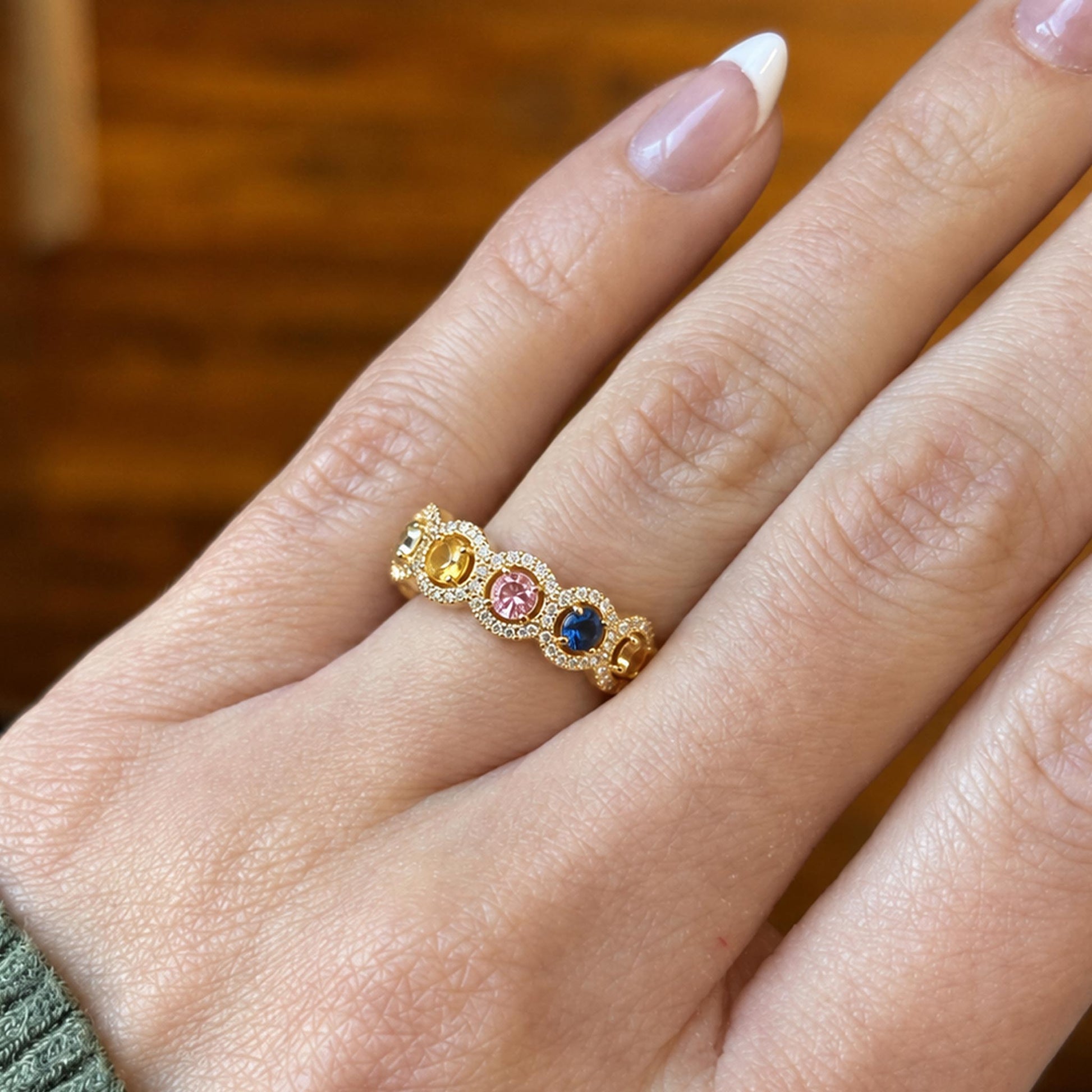 custom birthstone ring for mom