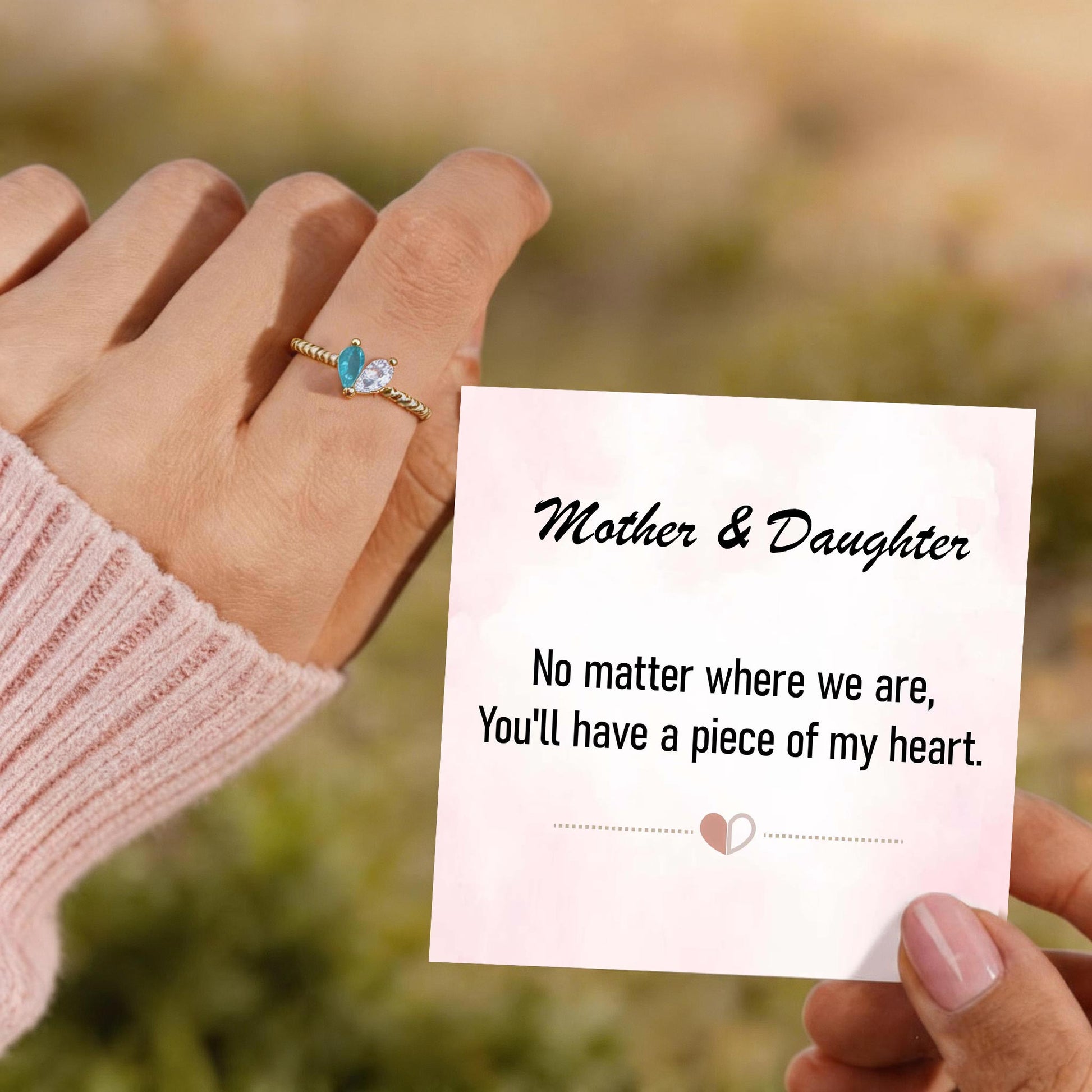 meaningful family birthstone ring