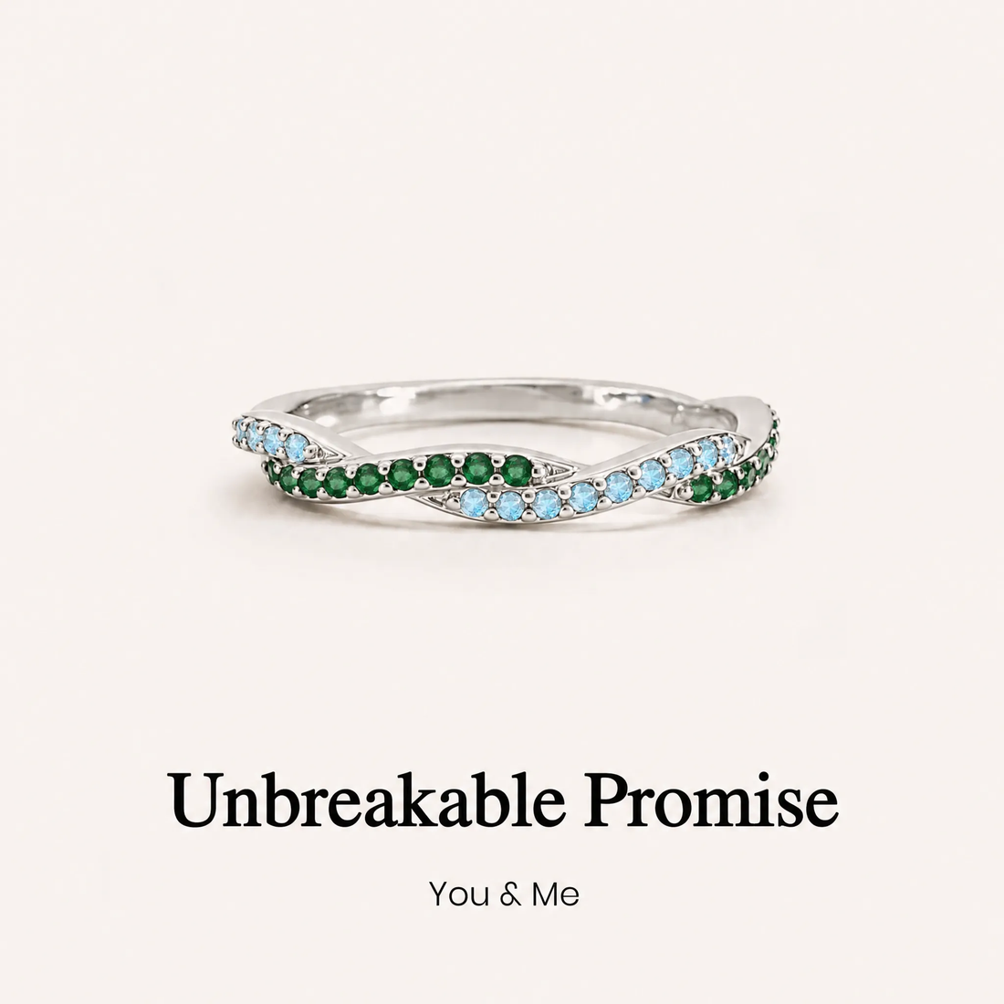 Promise Rings Inset Stone Personalized Promise Rings – Meaningful Birthstone Jewelry for Her ...