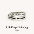 this too shall pass engraved spiral ring