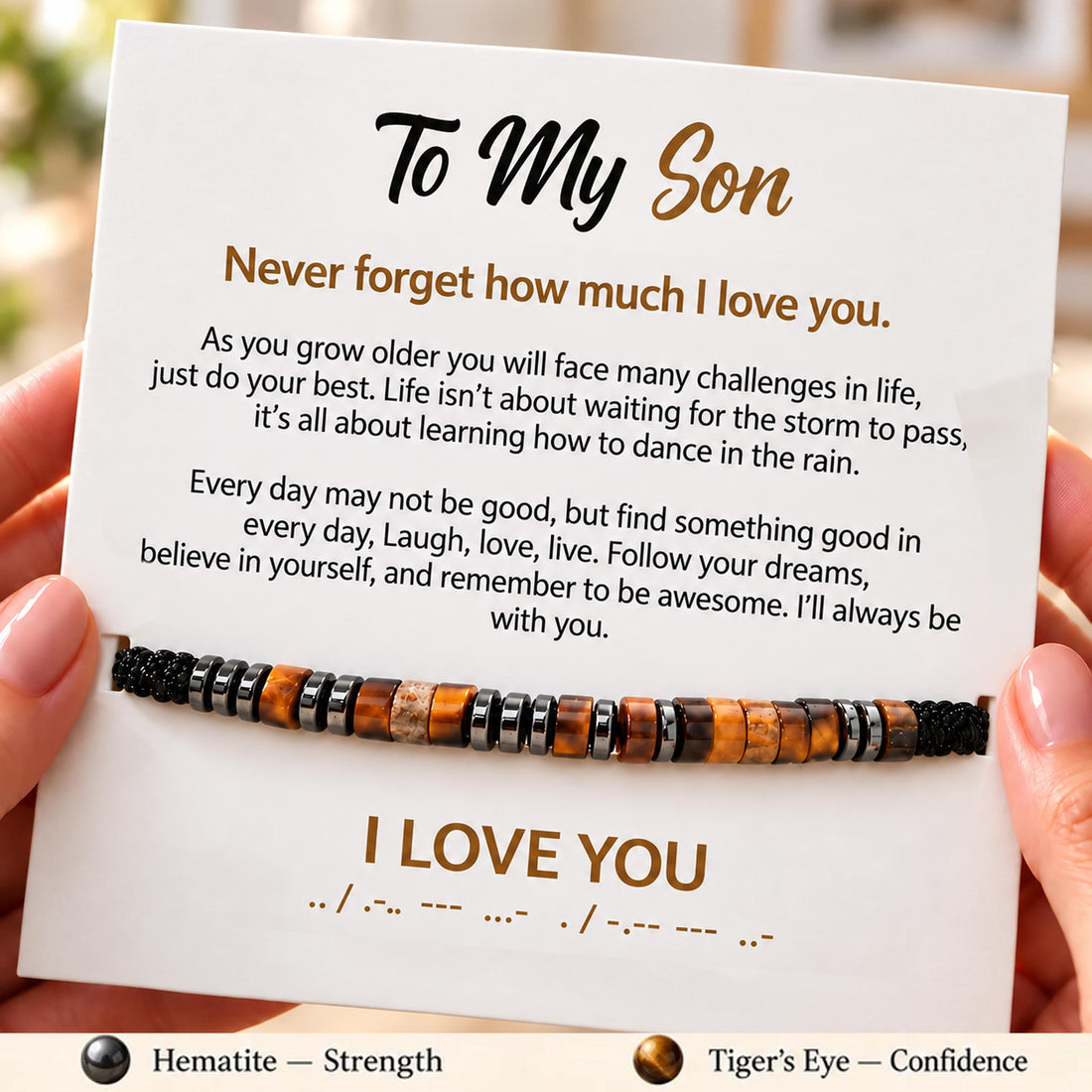 i love u hidden message bracelet, morse code jewelry for men