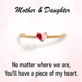 mother daughter birthstone ring