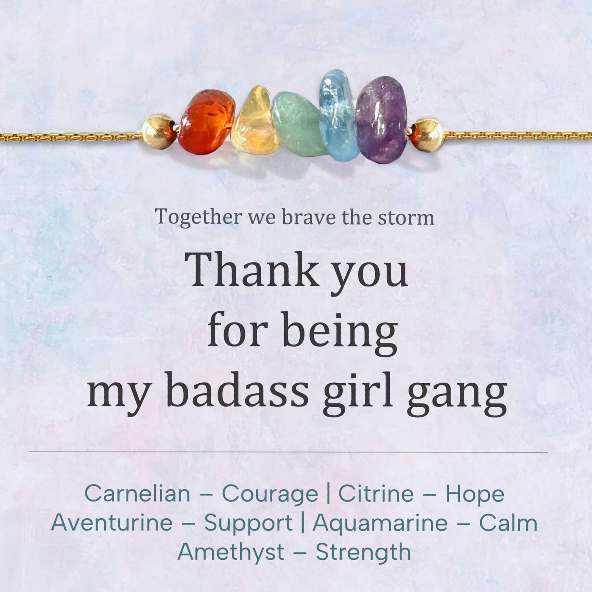 meaningful girl gang bracelet