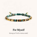 Strong As F*ck morse code bracelet hidden message jewelry