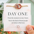personalized linking birthstone bracelet